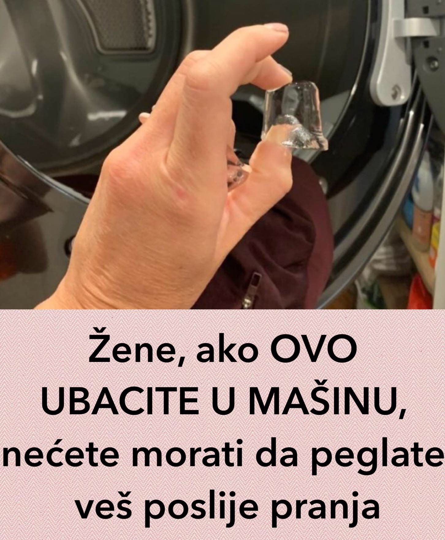 POGLEDAJTE STA TREBATE DA UBACITE U VES MASINU DA NE PEGLATE VES