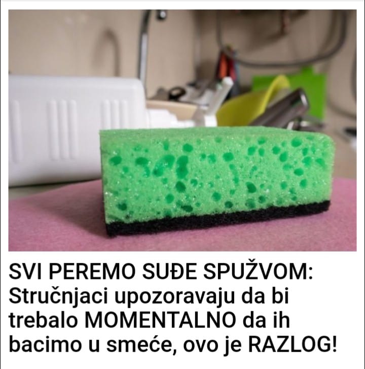 POGLEDAJTE STA TREBATE DA UCINITE SA SPUZVICOM