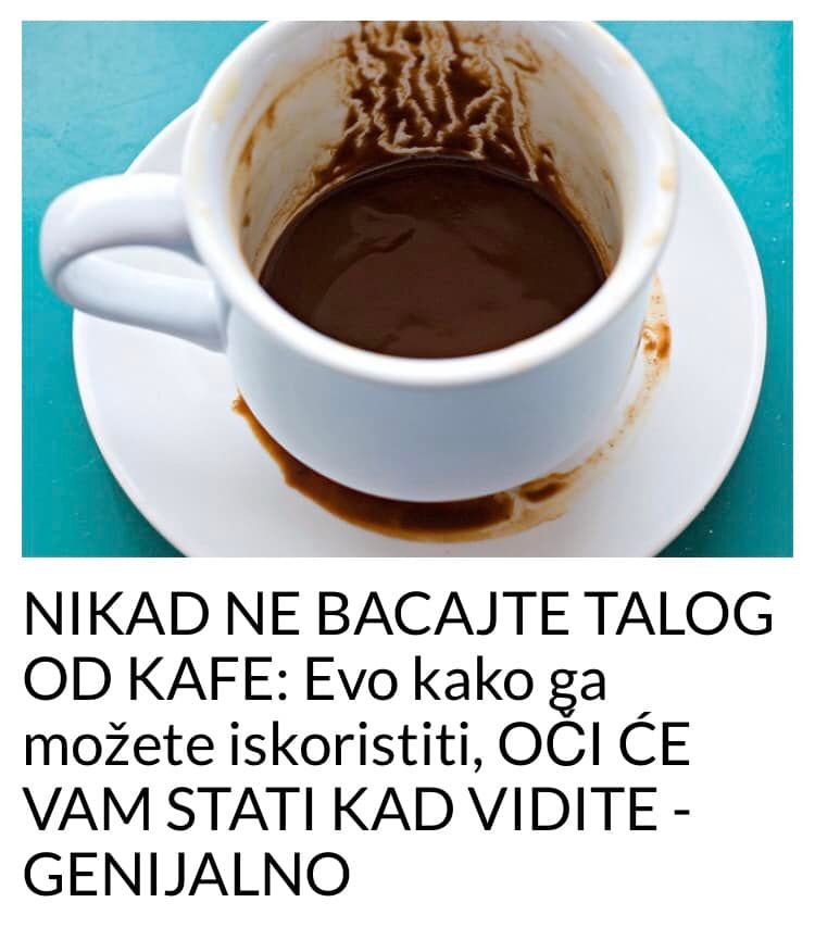 POGLEDAJTE GENIJALAN NACIN KAKO DA UPOTRIJEBITE TALOG OD KAFE