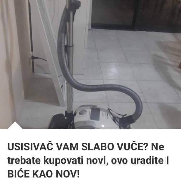 POGLEDAJTE KAKO DA VAM USISIVAC VUCE KAO NOV