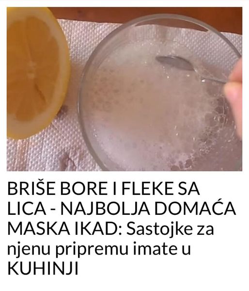 POGLEDAJTE DOMACI RECEPT S KOJIM BRISETE BORE I FLEKE SA LICA !