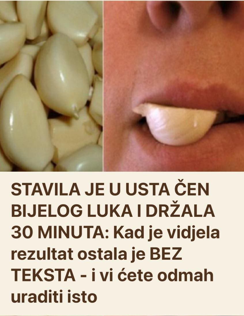 DRŽITE ČEN BIJELOG LUKA 30 MIN U USTIMA SVAKI DAN ZA OVE REZULTATE