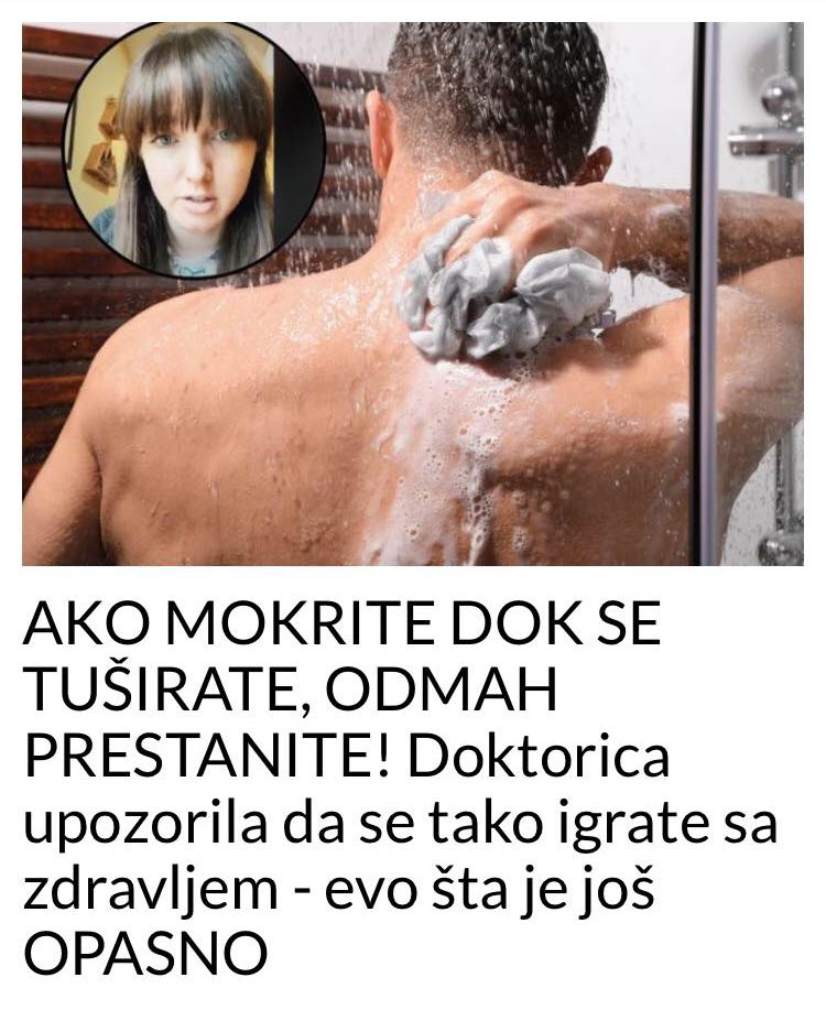 POGLEDAJTE ZASTO NIJE DOBRO MOKRITI DOK SE TUSIRATE