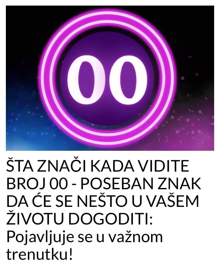 BROJ KOJI SE POJAVLJUJE STALNO U VASEM ZIVOTU, EVO STA PREDSTAVLJA!