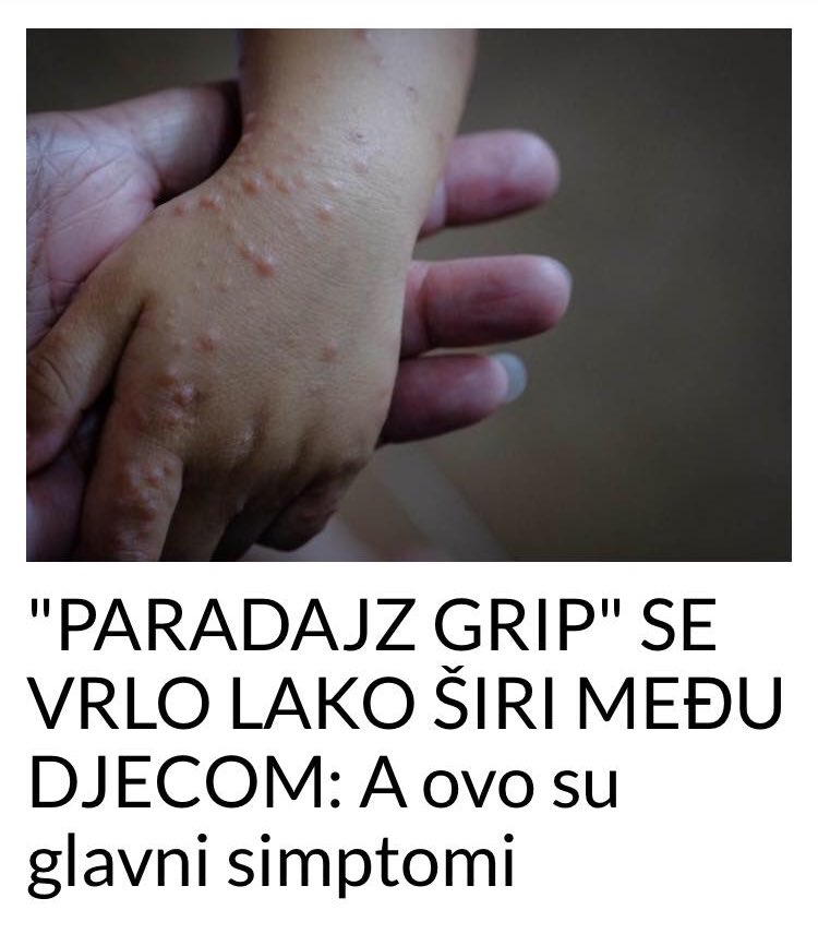 SIMPTOMI PARADAJZ GRIPA