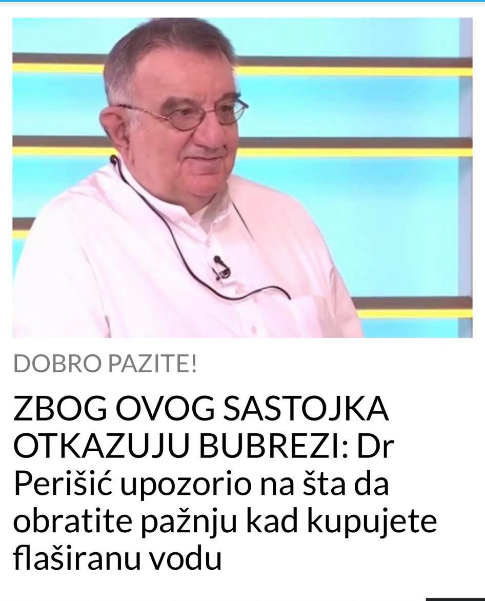 POGLEDAJTE ZBOG KOJEG SASTOJKA NAJČEŠĆE OTKAZUJU BUBREZI