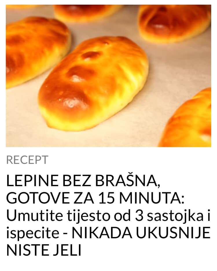 LEPINE BEZ BRAŠNA, GOTOVE ZA 15 MINUTA: