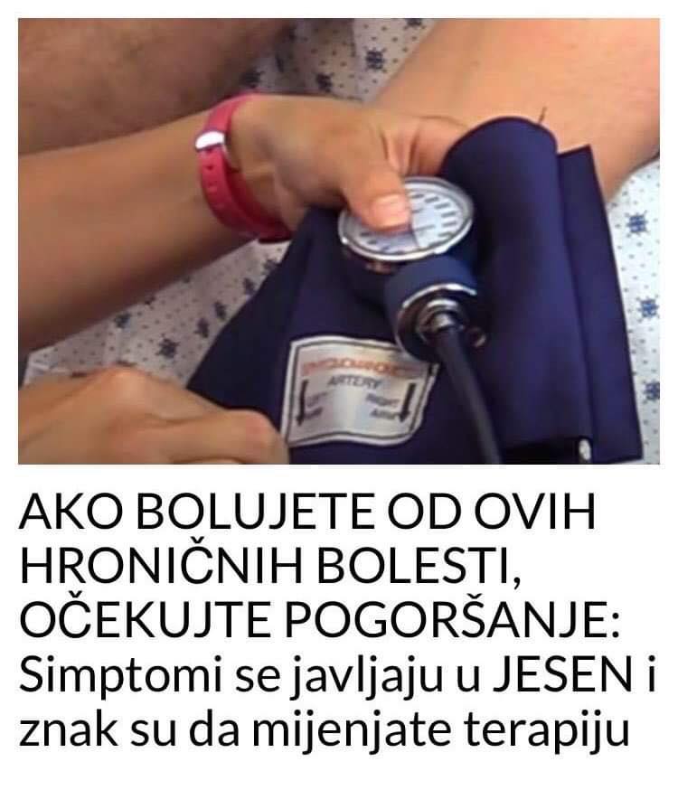 AKO IMATE OVE SIMPTOME PRED JESEN, ZNACI DA BOLUJETE OD OVE BOLESTI..