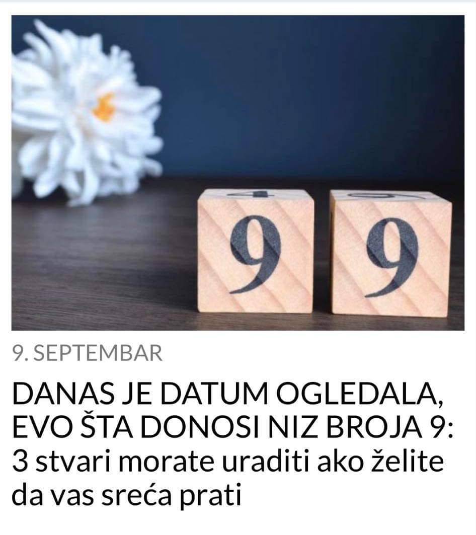 URADITE OVE 3 STVARI DA VAS PRATI SREĆA JER JE DANAS DATUM OGLEDALA