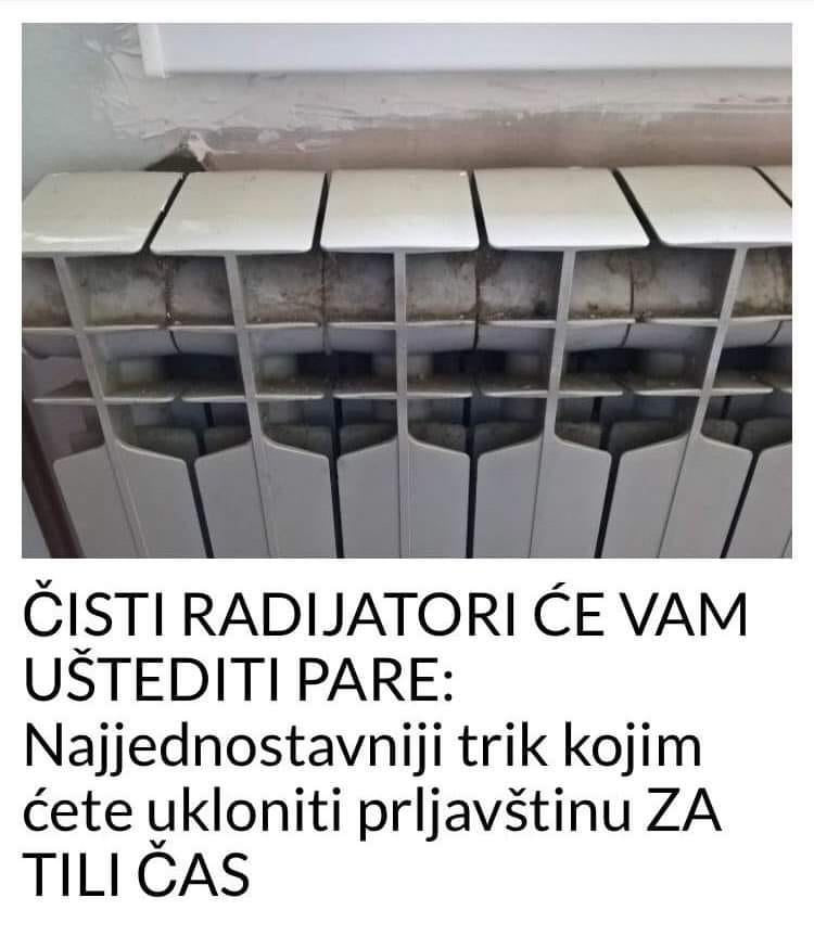 POGLEDAJTE KAKO DA OČISTITE RADIJATORE