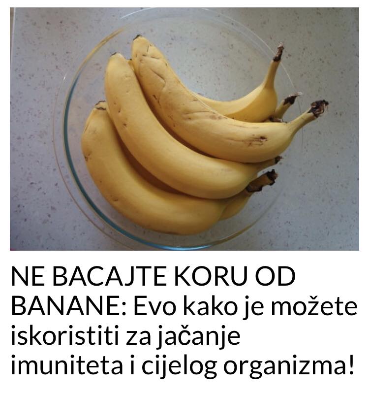 POGLEDAJTE KAKO DA ISKORISTITE KORU OD BANANE