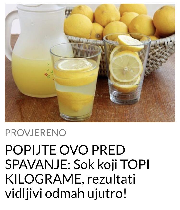 POPIJTE OVAJ SOK PRED SPAVANJE I KILOGRAMI CE SE ISTOPITI