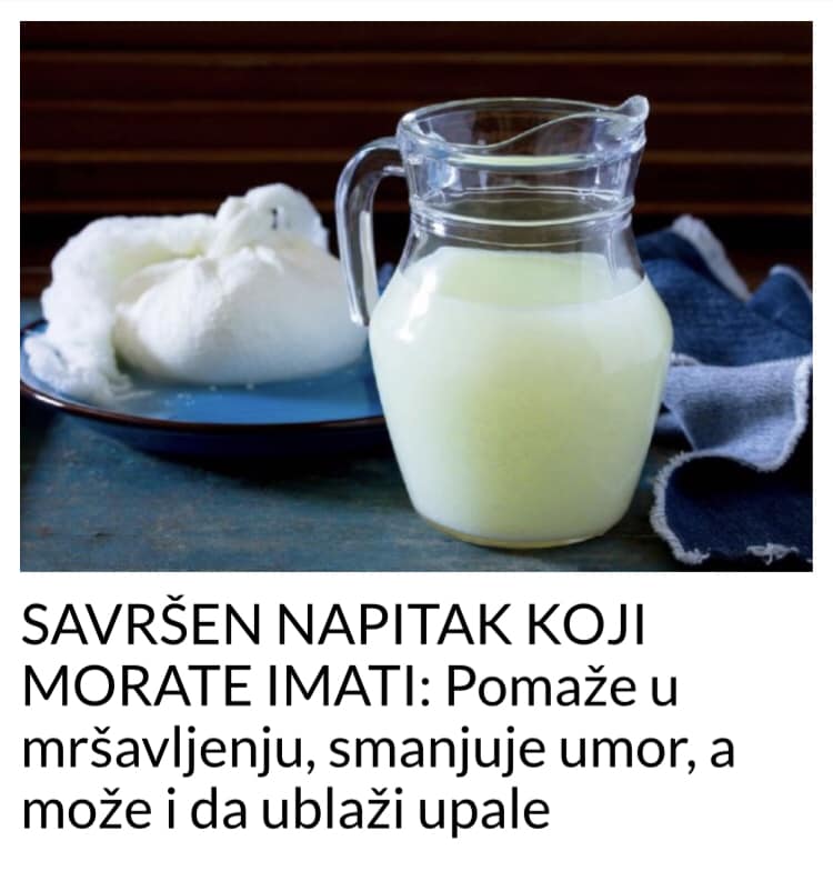 SAVRŠEN NAPITAK KOJI MORATE IMATI: