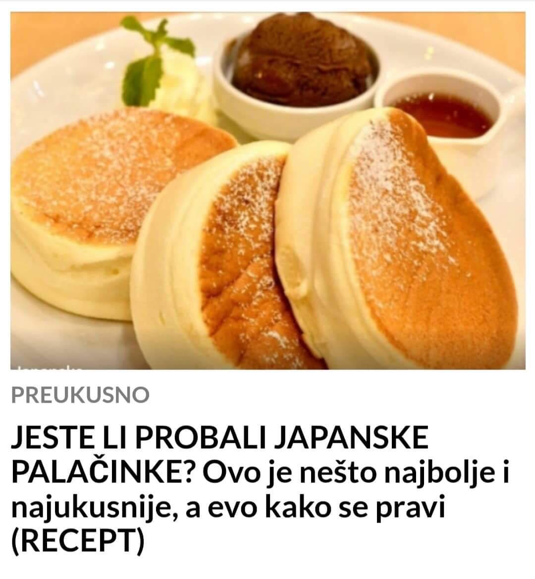 JESTE LI PROBALI JAPANSKE PALAČINKE POGLEDAJTE KAKO DA IH BRZO NAPRAVITE