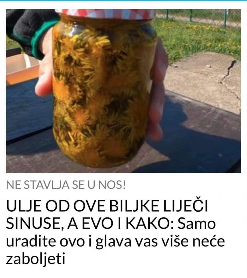 POGLEDAJTE KAKO NAPRAVITI ULJE OD MASLAČKA