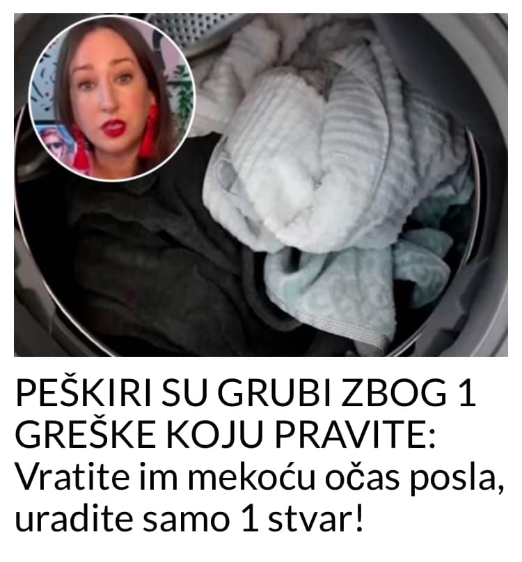 VRATITE MEKOĆU PEŠKIRIMA POMOĆU SAMO JEDNE STVARI