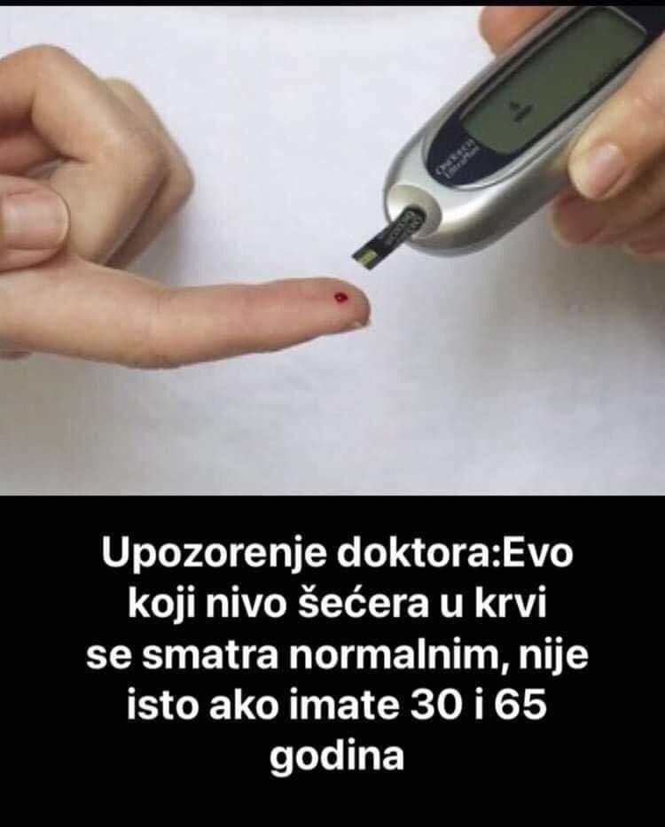 POGLEDAJTE KOJI NIVO SECERA JE ZAPRAVO NORMALAN