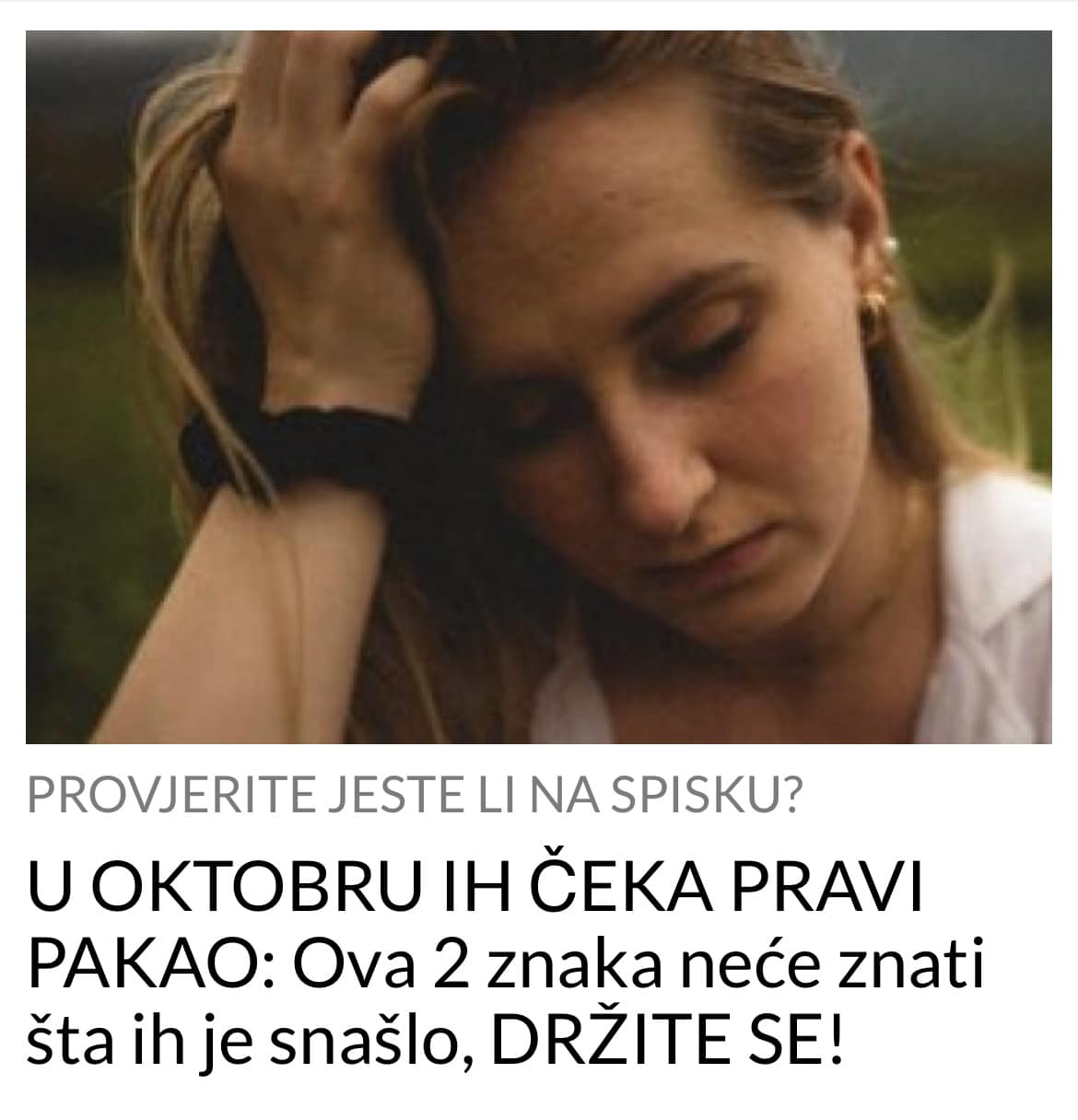 OVA DVA ZNAKA DOBRO DA SE PRIPREME ZA OKTOBAR