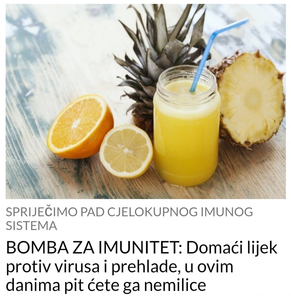 POGLEDAJTE STA VAM POMAZE PROTIV GRIPE I JACANJU IMUNITETA U HLADNIJIM DANIMA KOJI DOLAZE