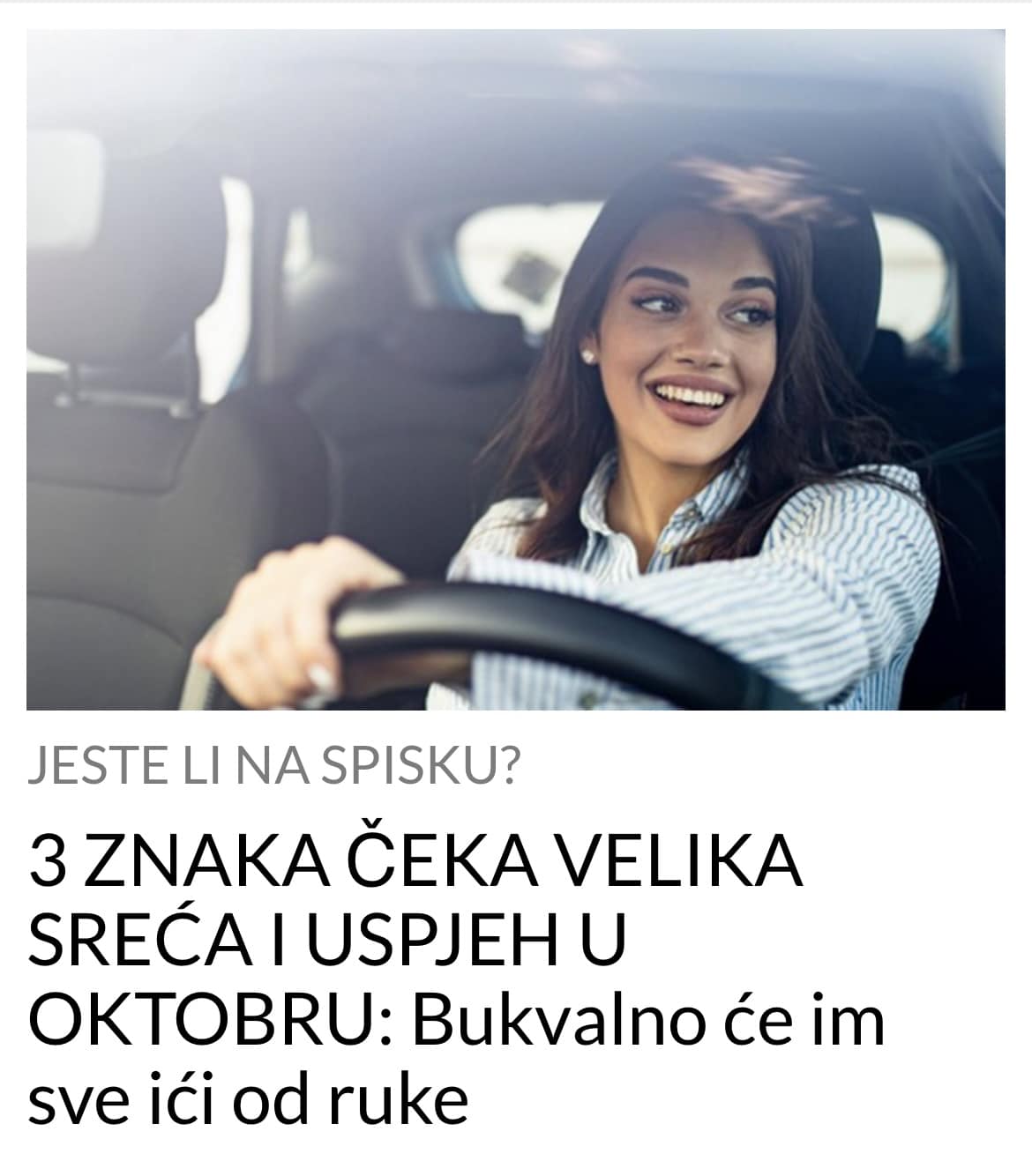 3 ZNAKA KOJE ČEKA OGROMNA SREĆA U OKTOBRU