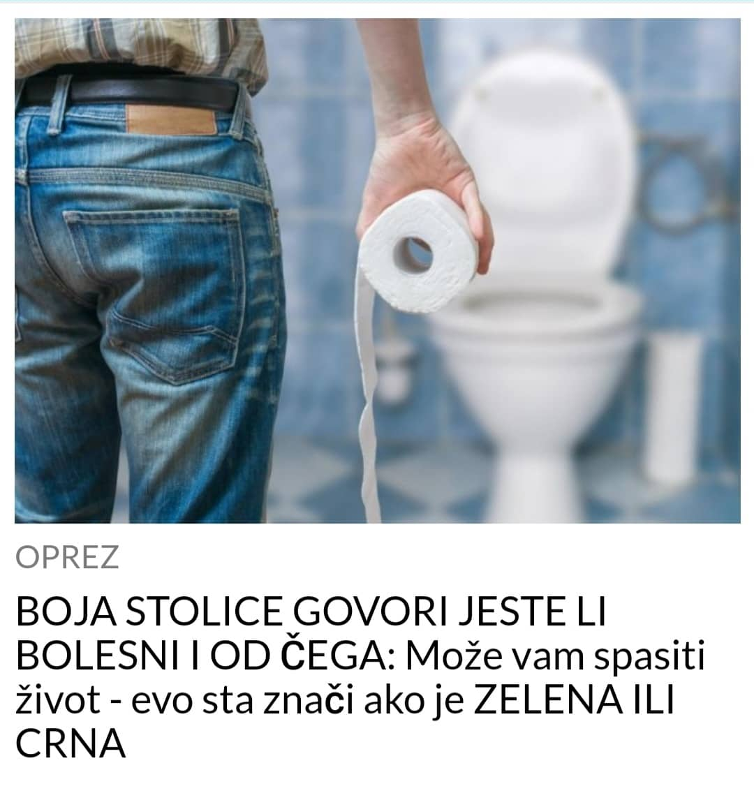 BOJA VASE  STOLICE GOVORI JESTE LI BOLESNI