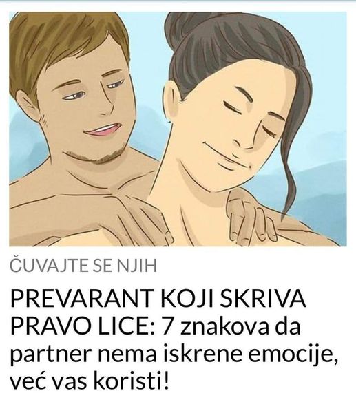 7 znakova da partner nema iskrene emocije, već vas koristi!