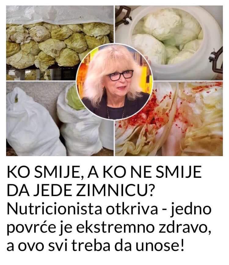 POGLEDAJTE KO SMIJE, A KO NE SMIJE DA JEDE ZIMNICU