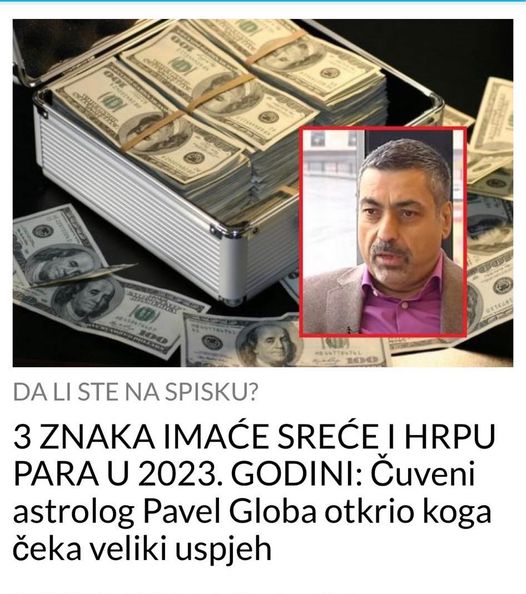 POGLEDAJTE DA LI STE VI MEDJU OVA TRI ZNAKA KOJA CE IMATI SRECE U NOVCIMA OVE GODINE