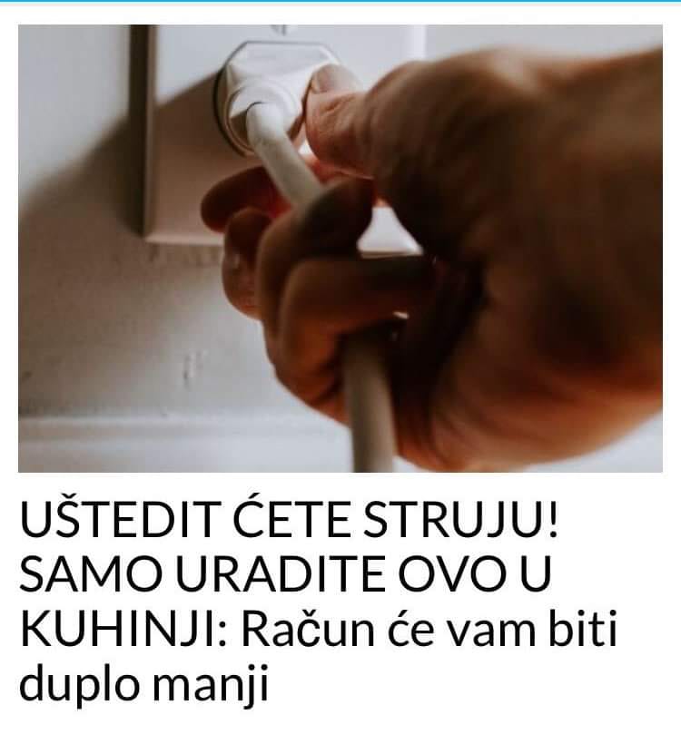 POGLEDAJTE NACIN DA VAM RACUN ZA STRUJU BUDE DUPLO MANJI