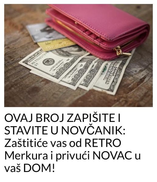 OBAVEZNO OVAJ BROJ ZAPIŠITE I STAVITE U NOVČANIK