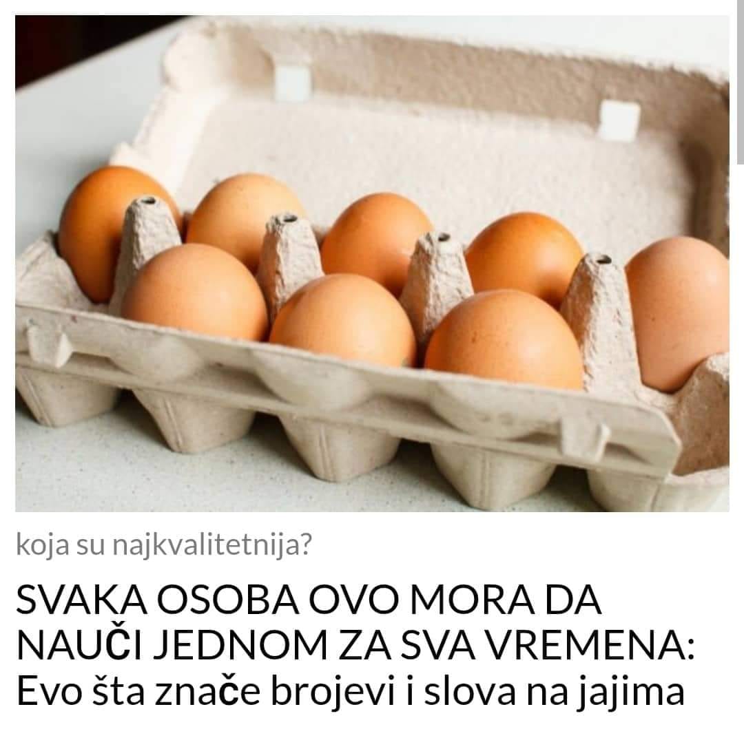 EVO ŠTA ZNAČE BROJEVI I SLOVA NA JAJIMA