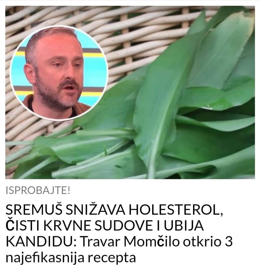 SREMUŠ SNIŽAVA HOLESTEROL, ČISTI KRVNE SUDOVE I UBIJA KANDIDU: