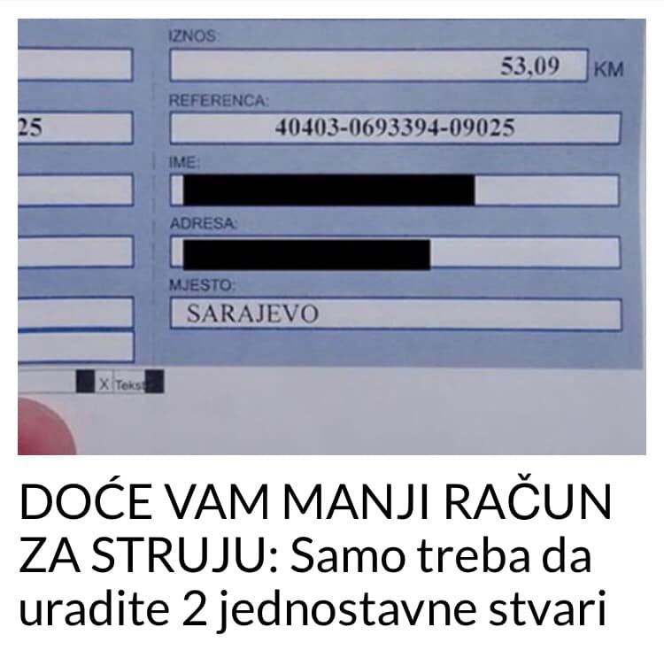 POGLEDAJTE KAKO DA VAM DOĐE MANJI RAČUN ZA STRUJU