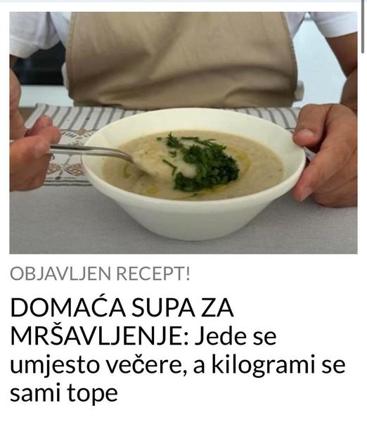 Jede se umjesto večere, a kilogrami se sami tope