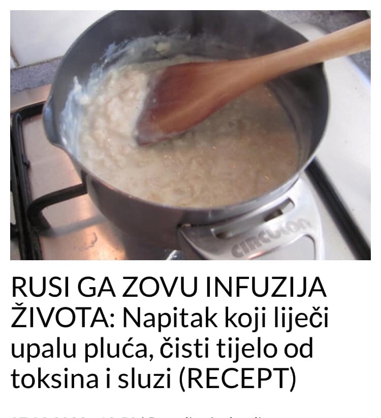 INFUZIJA ŽIVOTA!!! POGLEDAJTE RECEPT