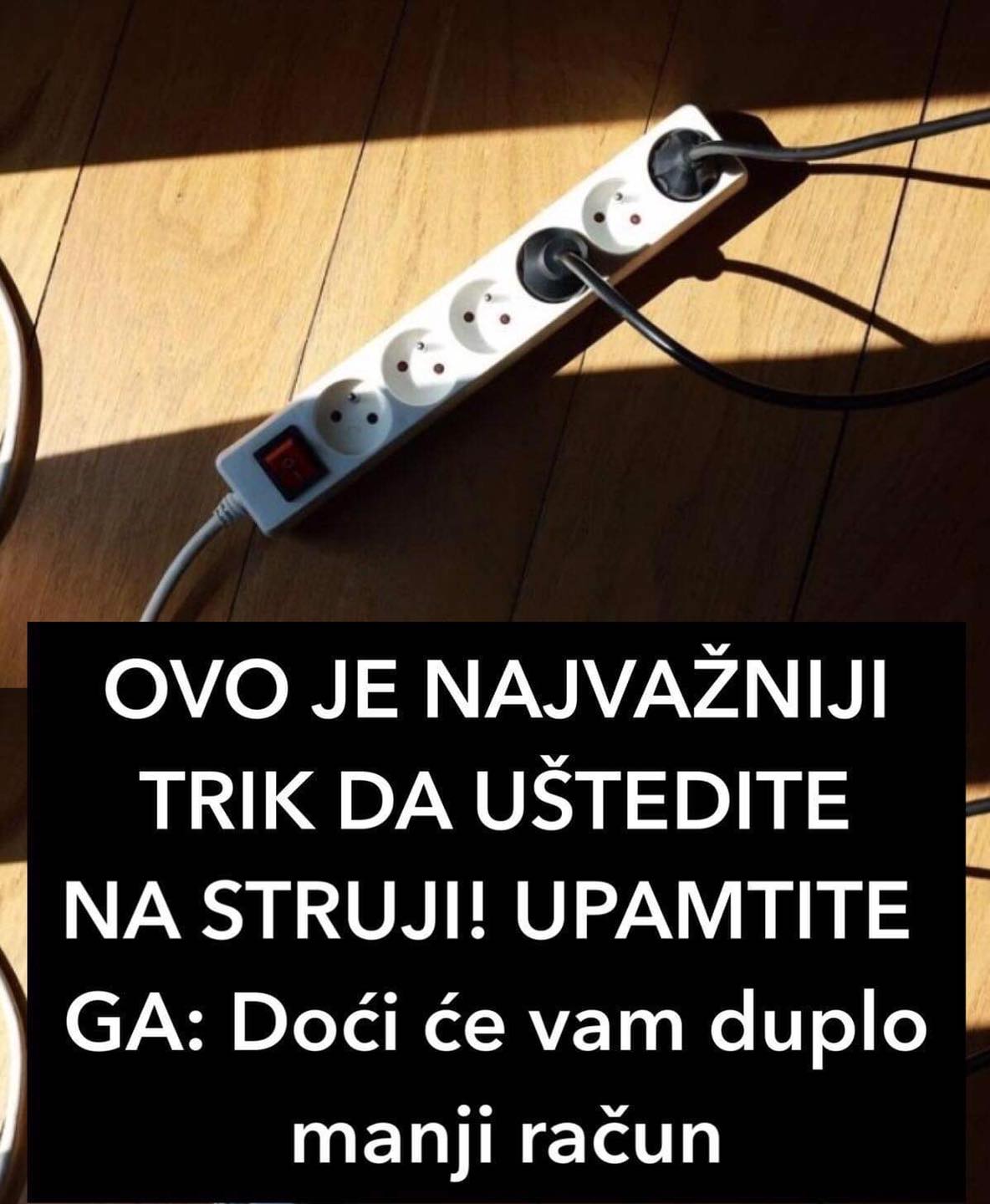 OVO JE NAJVAŽNIJI TRIK DA UŠTEDITE NA STRUJI