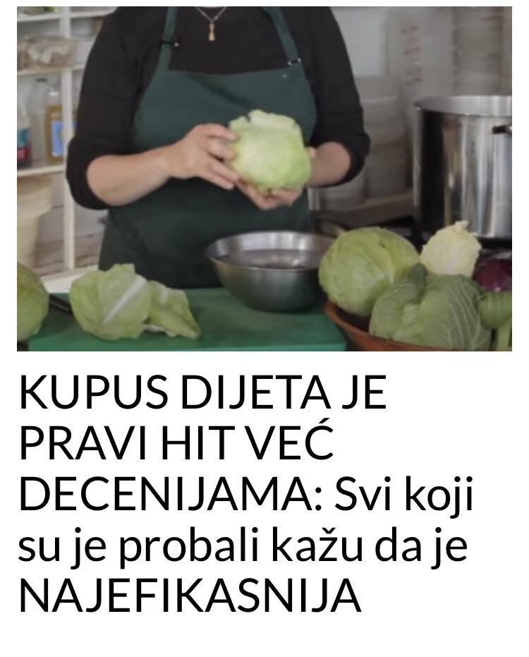 NAJEFIKASNIJA KUPUS DIJETA