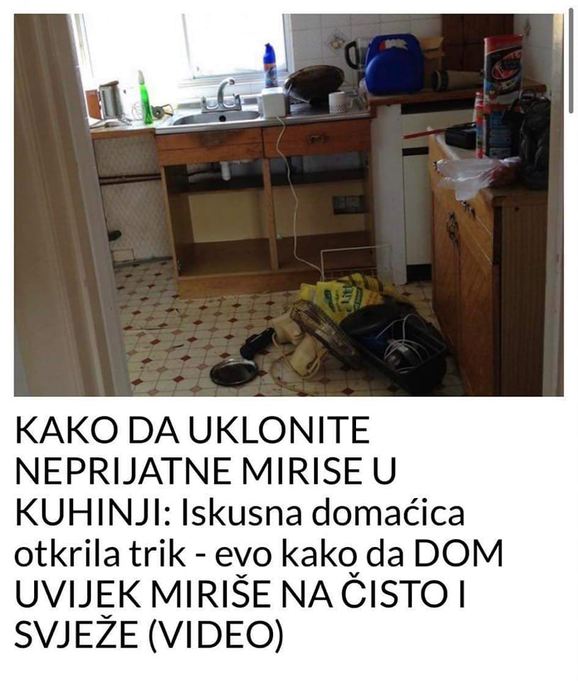 POGLEDAJTE KAKO DA UKLONITE NEPRIJATNE MIRISE U KUHINJI