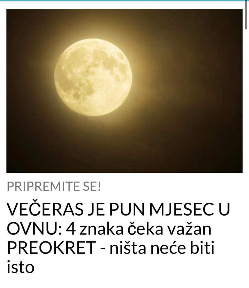 POGLEDAJTE ZA KOJA CETIRI ZNAKA JE VECERAS VAZAN PREOKRET