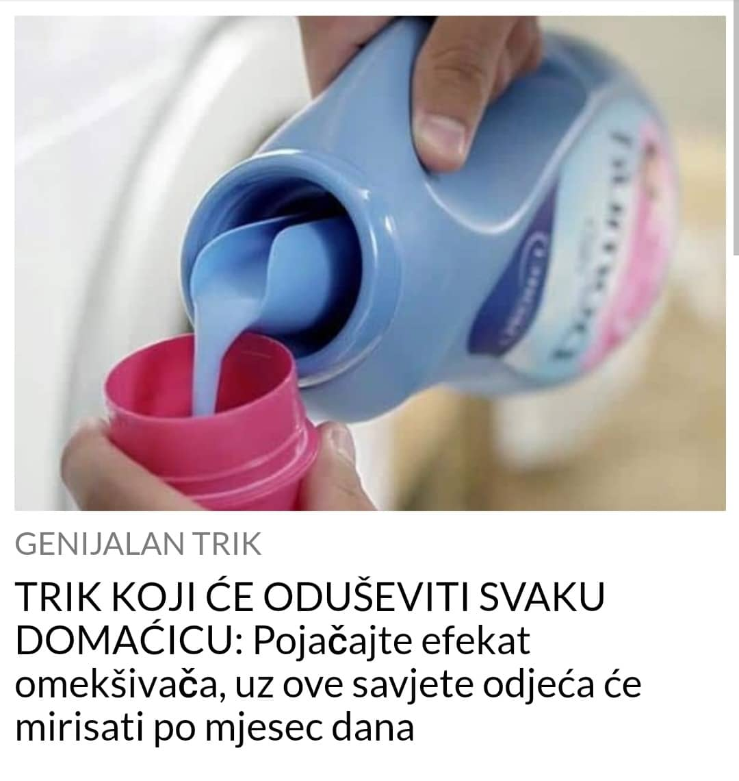 POGLEDAJTE NACIN KAKO DA VAM ODJECA MIRISE MJESEC DANA