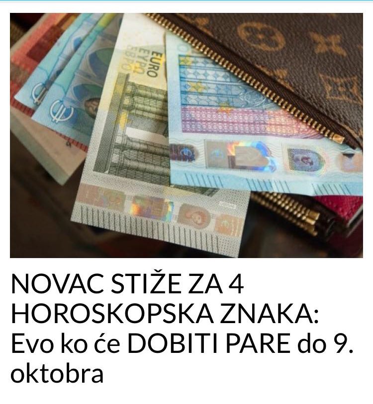 NOVAC STIŽE ZA 4 HOROSKOPSKA ZNAKA: