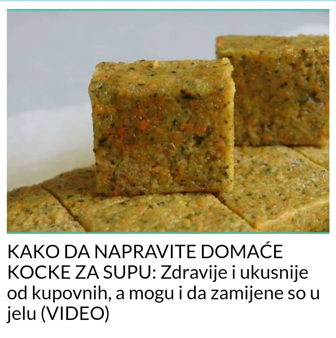 POGLEDAJTE KAKO DA NAPRAVITE DOMAĆE KOCKE ZA SUPU