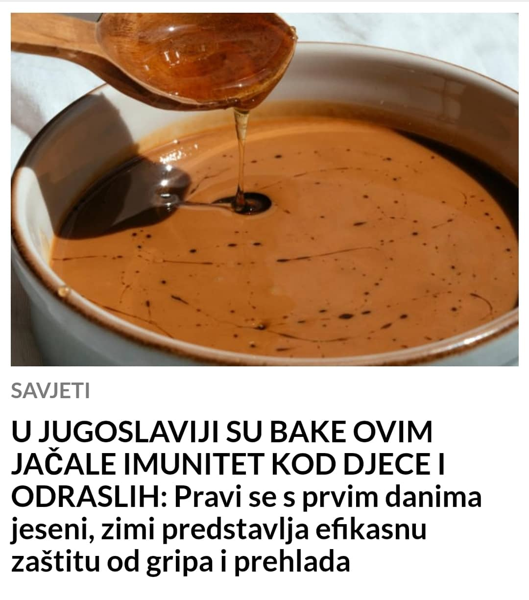 POGLEDAJTE KAKO SU U JUGOSLAVIJI BAKE JAČALE IMUNITET DJECI