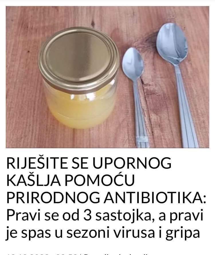 RECEPT ZA DOMAĆI LIJEK PROTIV KAŠLJA