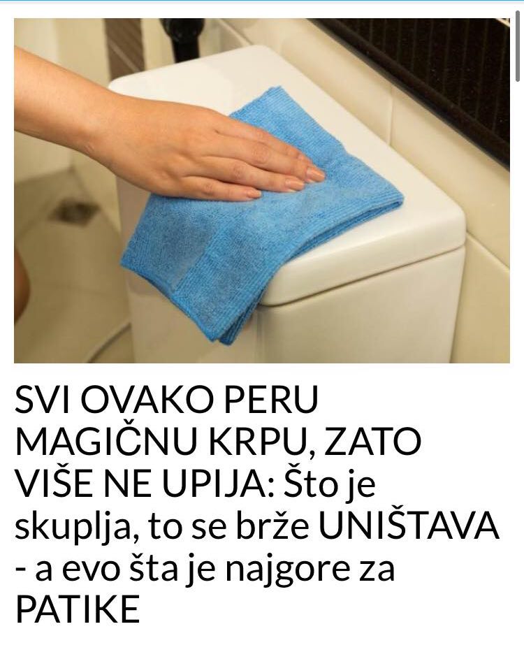 EVO KAKO NE TREBA DA PEREMO MAGICNU KRPU