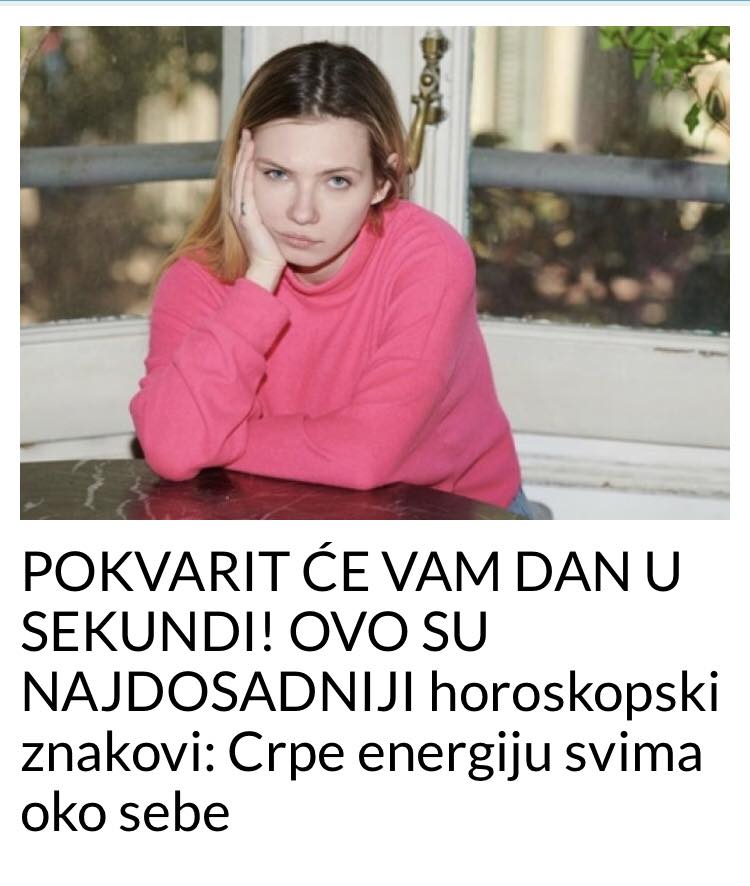 POKVARIT ĆE VAM DAN U SEKUNDI! OVO SU NAJDOSADNIJI horoskopski znakovi: