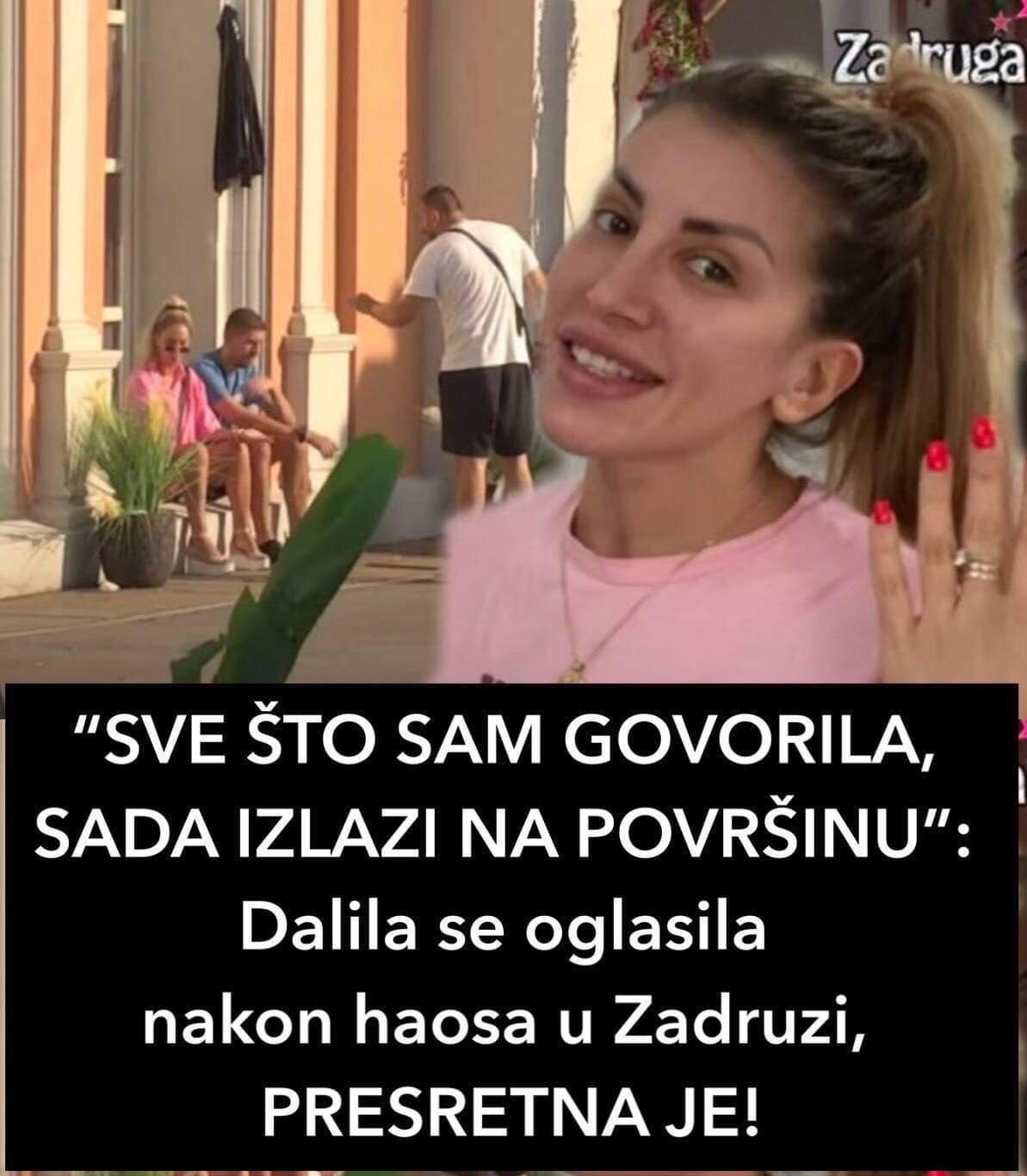 “SVE ŠTO SAM GOVORILA, SADA IZLAZI NA POVRŠINU”: