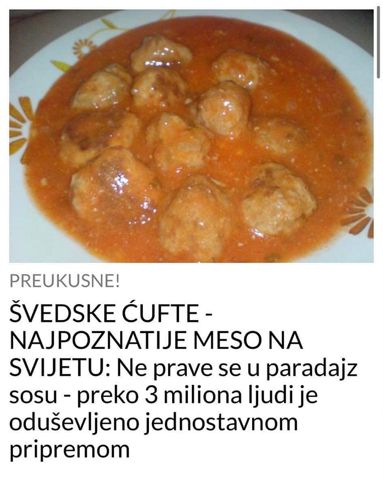 POGLEDAJTE NAJJEDNOSTAVNIJI ALI I NAJUKUSNIJI RECEPT ZA ĆUFTE BEZ PARADAJZ SOSA