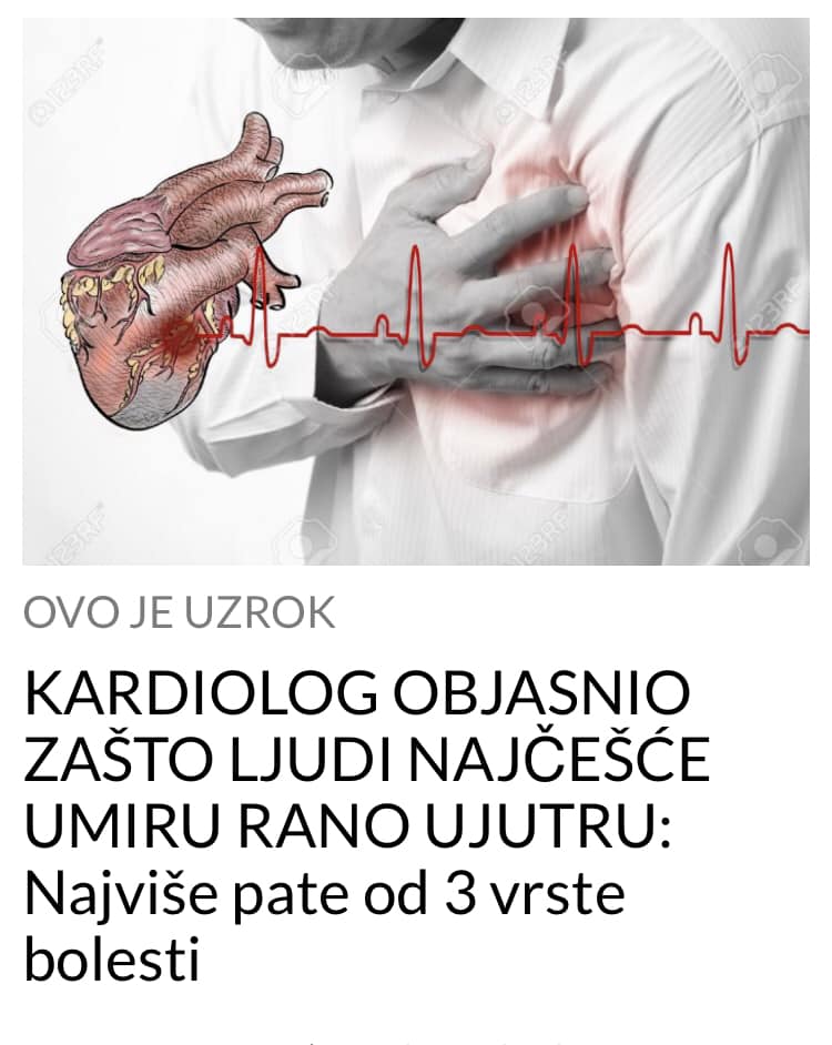 PROČITAJTE ZAŠTO LJUDI NAJČEŠĆE UMIRU UJUTRO