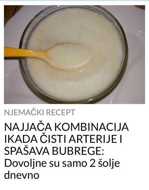 POGLEDAJTE NAJJAČU KOMBINACIJU IKADA KOJA ČISTI ARTERIJE I SPAŠAVA BUBREGE!